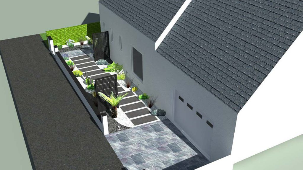 Bouix Paysage, Paysagiste, Paysagiste Breton, Paysagiste Morbihan, Création allée, Pontivy