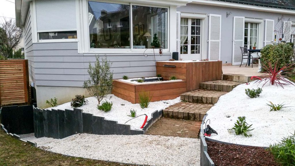 Bouix Paysage, Paysagiste, Paysagiste Breton, Paysagiste Morbihan, Création d'une allée & de massifs, Pontivy