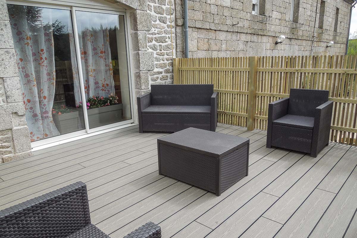 aménagement terrasse, terrasse en bois, bouix paysage, paysagiste breton, paysagiste morbihan