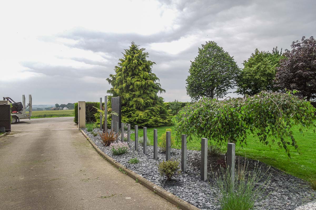 Aménagement jardin, aménagement terrasse, pose clôtures, création massif, paysagiste breton, paysagiste morbihan, bouix paysage